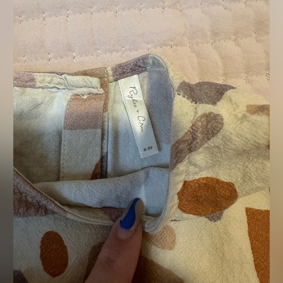 Rylee and Cru Oceanside Top and Wide leg pant in Abstract print size 8-9 - Picture 8 of 9